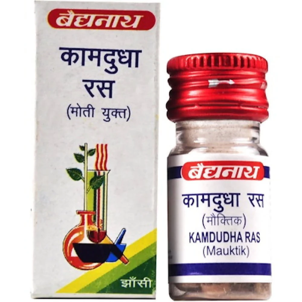 Baidyanath Jhansi Kamdudha Ras with Moti Yukta, 25 Tablets-2.webp